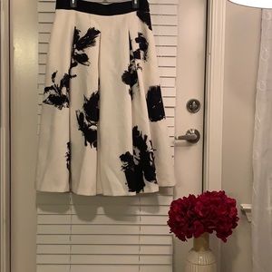 Floral Print Full Skirt